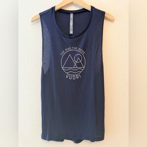 Vuori The Rise The Shine Muscle Tank Midnight Navy Women’s Medium NWT